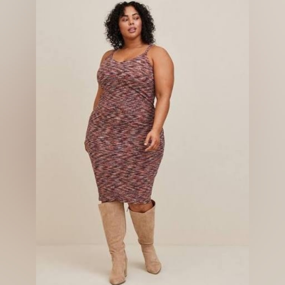 Torrid Spacedye Midi Shift Dress